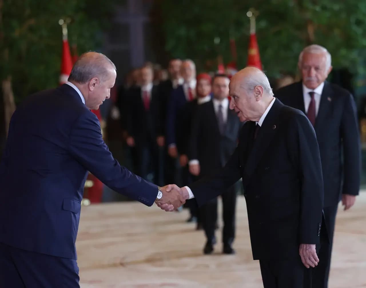 Külliye'de 30 Ağustos coşkusu! Başkan Erdoğan tebrikleri kabul etti