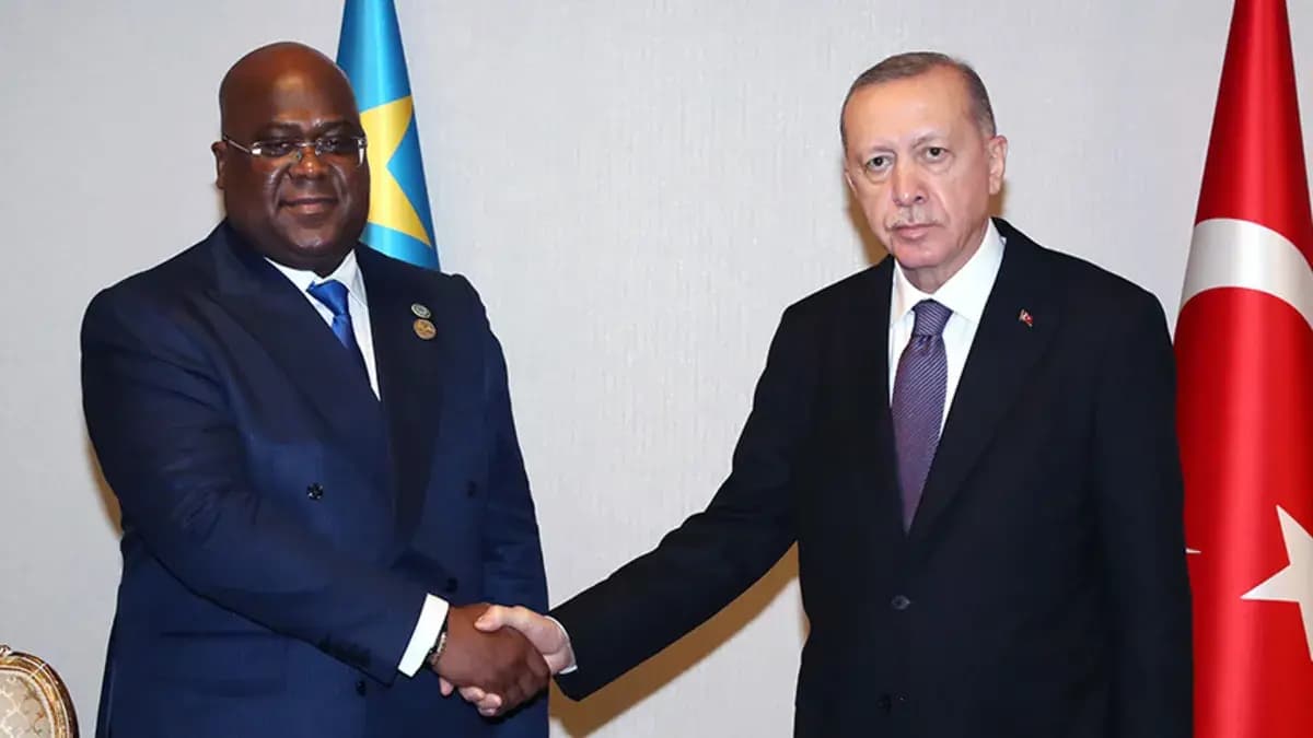 Başkan Erdoğan Kongo Demokratik Cumhuriyeti Cumhurbaşkanı Tshisekedi ile görüştü