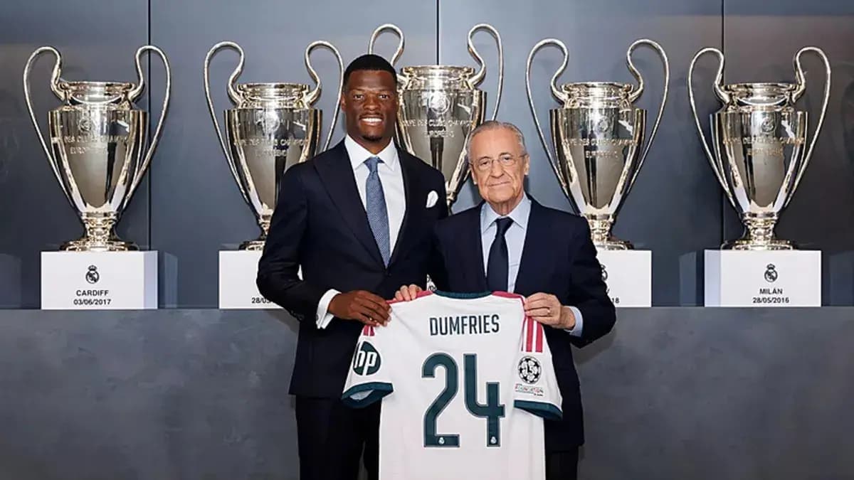 Dumfries, Real Madrid'e imzayı attı!