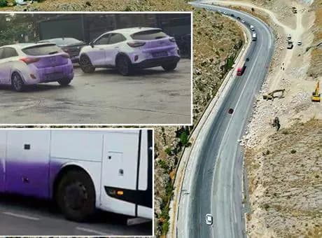 Akılalmaz olay! Araçların rengini değiştiren yol için ilginç çözüm