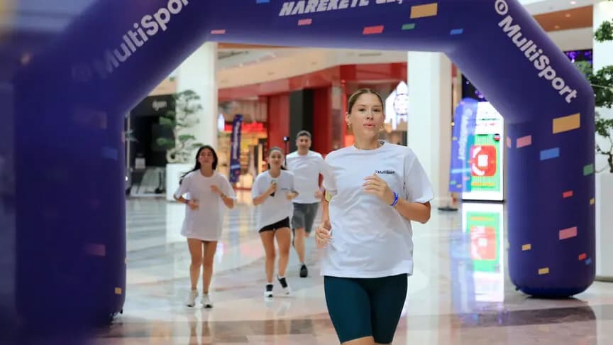 MultiSport Türkiye'den İzmir'de alışveriş merkezinde koşu etkinliği