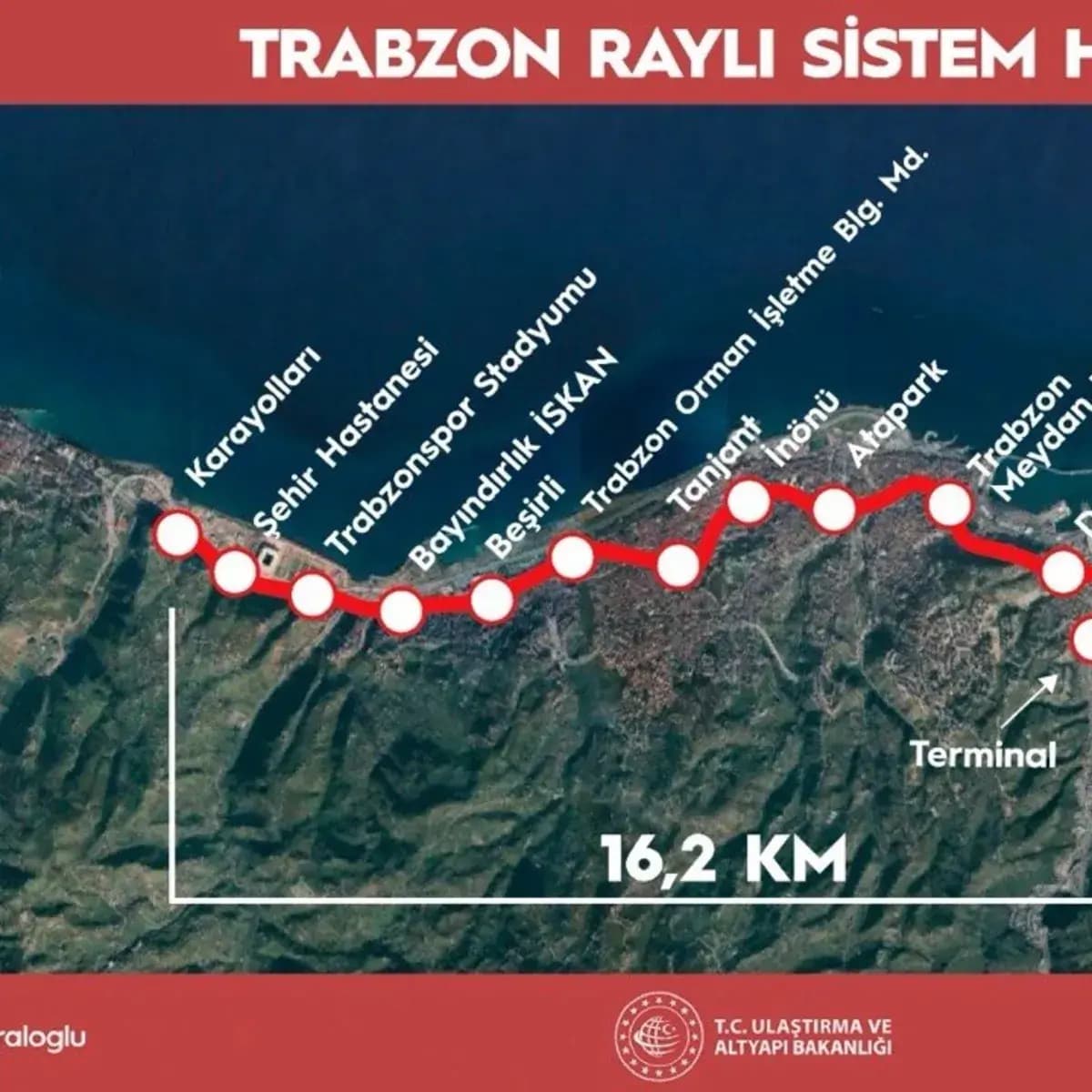 Trabzon'un raylı sistem hayali gerçeğe dönüşüyor! 16 istasyonlu hattın temeli 1 Eylül'de atılacak, 87 bin yolcu taşıyacak