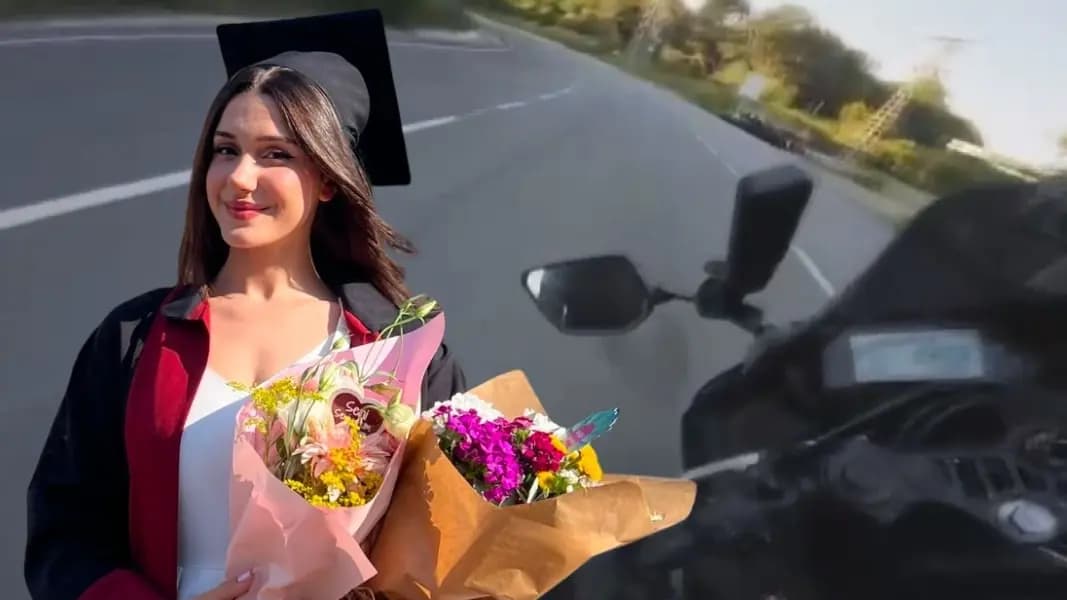 Motosiklet kazasında hayatını kaybeden fenomen Ceyda Yakova'nın kaza görüntüleri ortaya çıktı