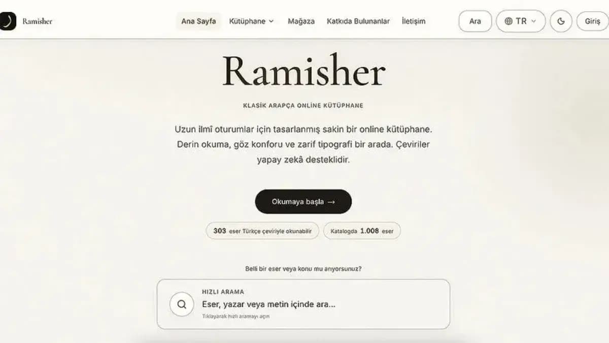 Klasik Arapça eserler dijital kütüphanede