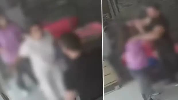 Mersin'de spor salonunda dehşet: Kadının boğazını sıktığı anlar kamerada