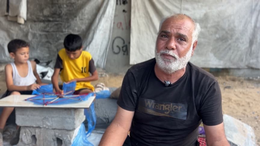 Filistinli baba "Gazze'de çocukların uçurtmalarının bile İsrail için tehdit" olarak algılandığını söyledi