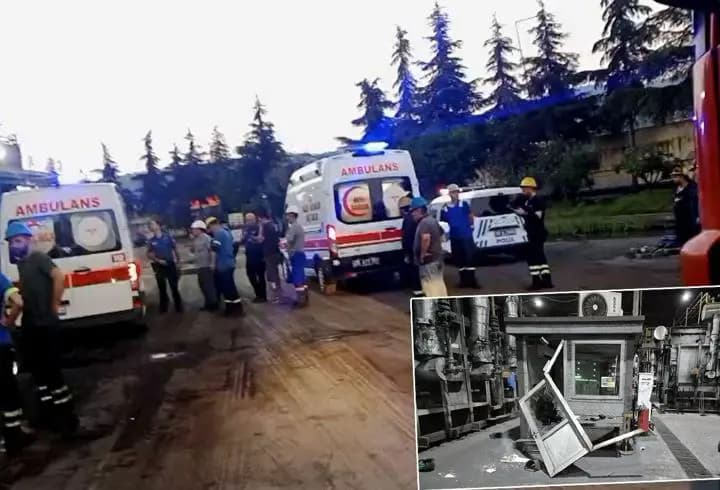 Samsun'da demir çelik fabrikasında patlama: 2 yaralı