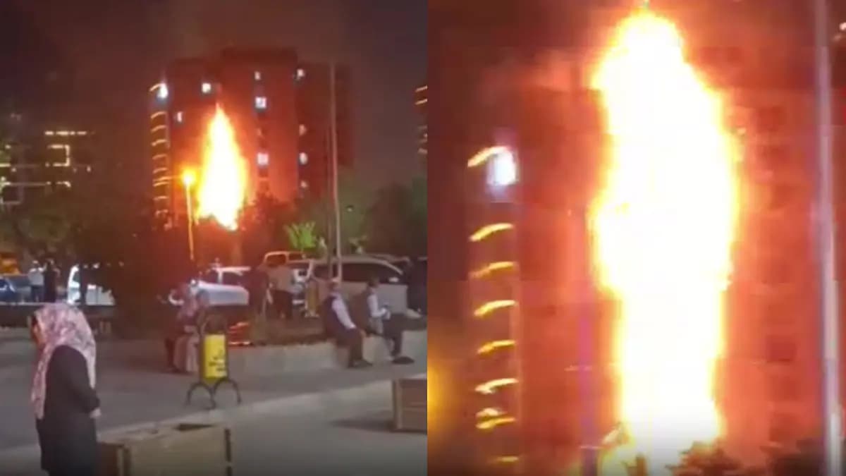 Diyarbakır'da plazada yangın! Alevler binayı sardı