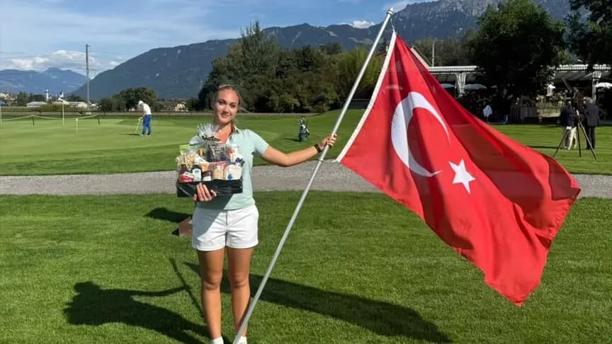 Milli golfçü Deniz Sapmaz, Lihtenştayn'daki turnuvada 2'nci oldu