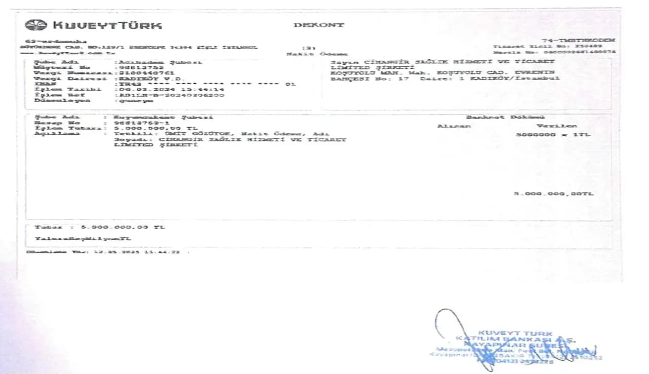 İBB davasında Aziz İhsan Aktaş savunma yaptı: 84 milyon 857 bin 500 lira ödeme yaptık! Rüşvetin belgesini mahkemeye sundu