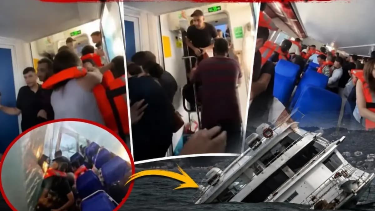 Batan gemideki son anlar... Tehlikeyi fark edememişler