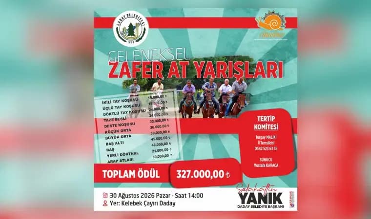 Daday’da Geleneksel Zafer At Yarışları düzenlenecek