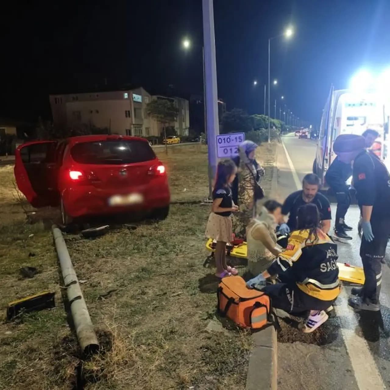 Samsun'da iki otomobil çarpıştı: 10 yaralı