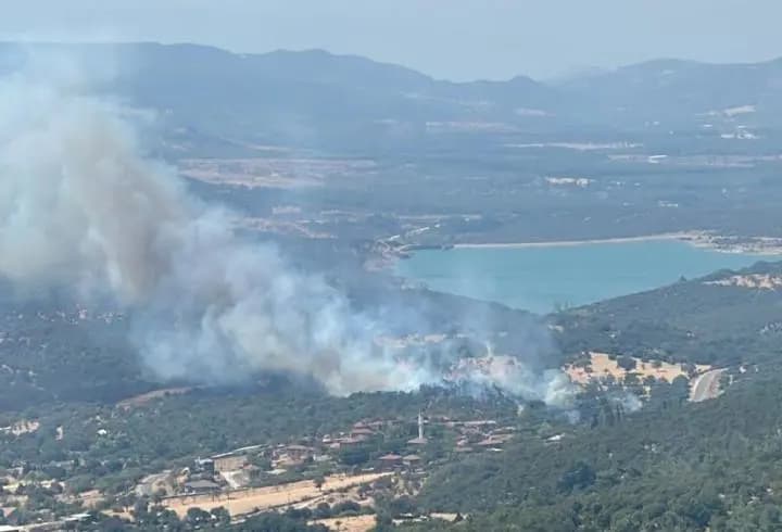 Çanakkale'de zirai alanda çıkan yangın kontrol altına alındı