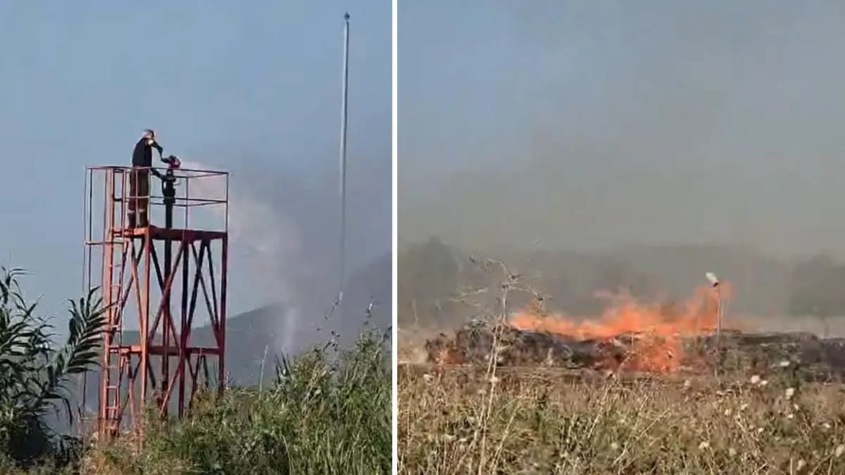 Kağıt fabrikasının deposunda yangın