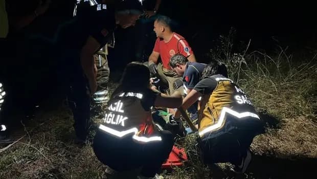 Bursa'da feci kaza! Manevra yaparken uçurumdan düştü