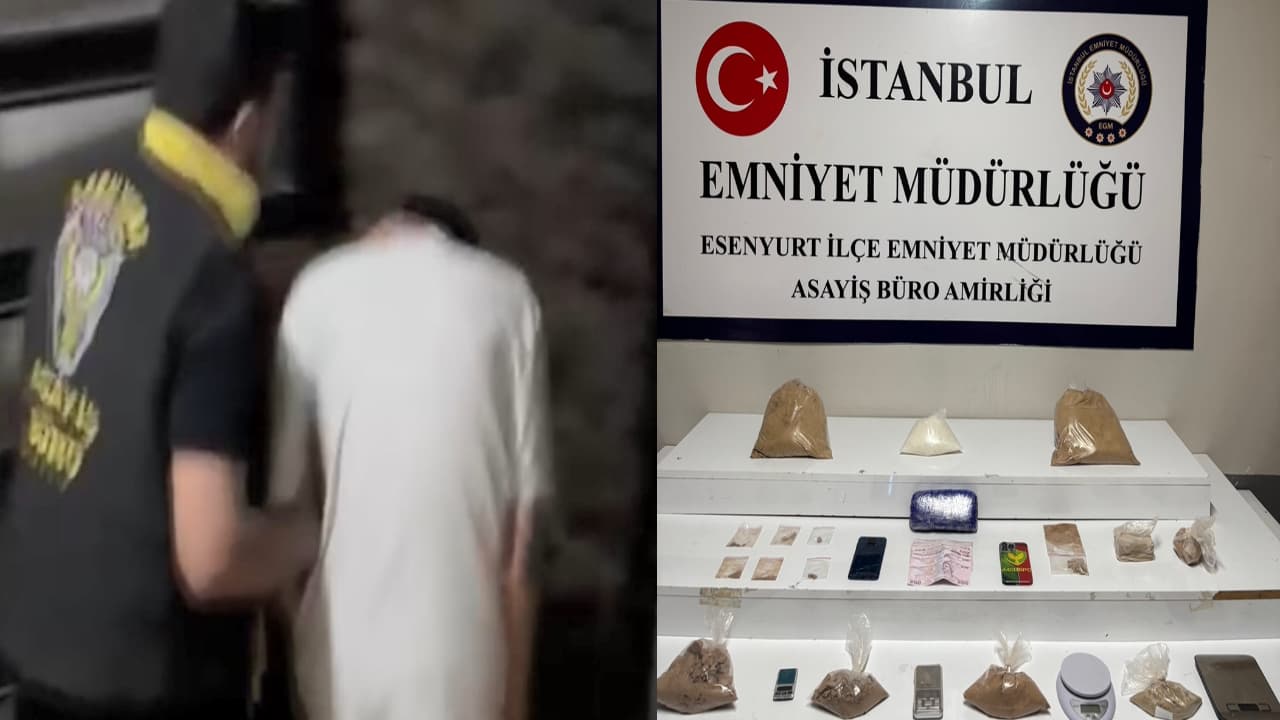 Esenyurt'ta 'zula' evine operasyon: 7 kilo 470 gram uyuşturucu yakalandı