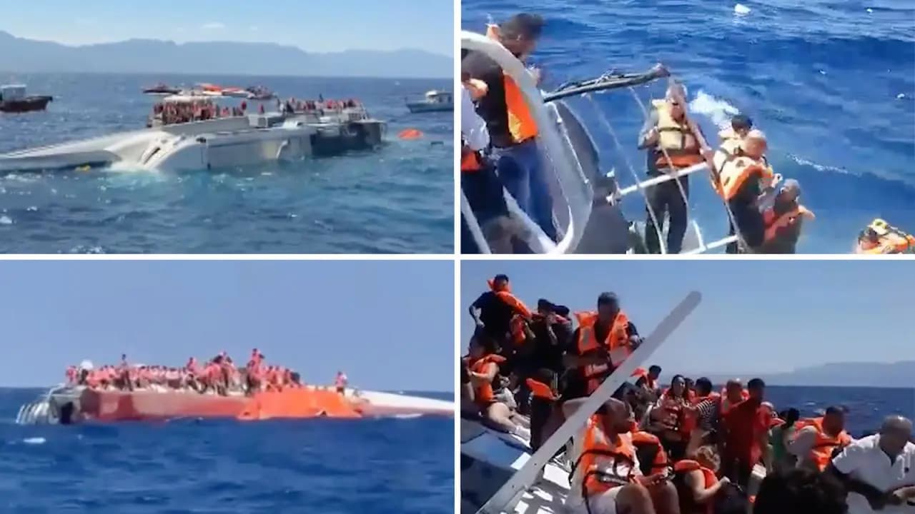 Girne açıklarında feribot battı: 8 kişi hayatını kaybetti, 18 kişi aranıyor