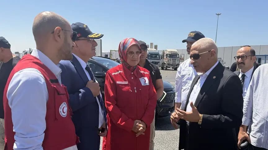 Türk Kızılay, Gazze'ye yönelik yardımlarını sürdürüyor