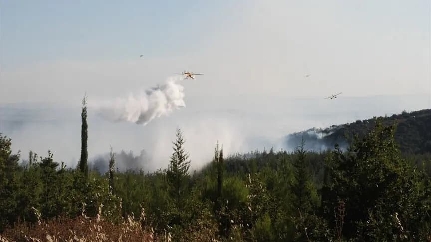 Çanakkale'de çıkan orman yangını büyük ölçüde kontrol altına alındı