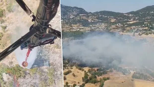 Kaş'ta orman yangını kontrol altına alındı
