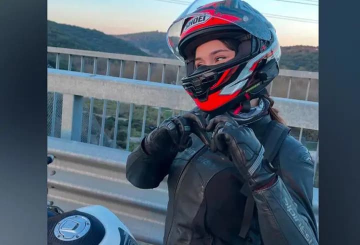 Genç motosikletçi hayatını kaybetti: Kaza anı kask kamerasında