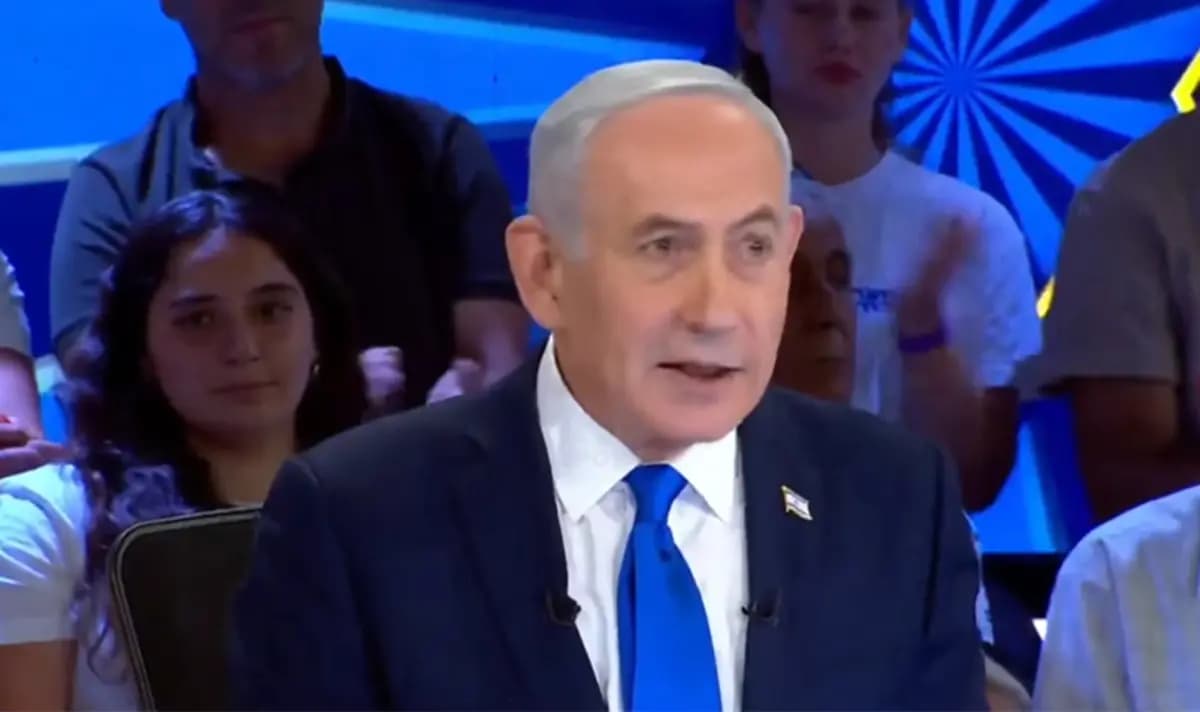 Seçim yarışında geri düşünce gözü döndü! Katil Netanyahu canlı yayında tehditler savurdu