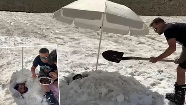 Arkadaşıyla zirveye çıktı: Kara gömüldü