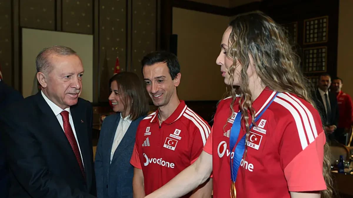 Başkan Erdoğan, Filenin Sultanları'nı kabul etti!