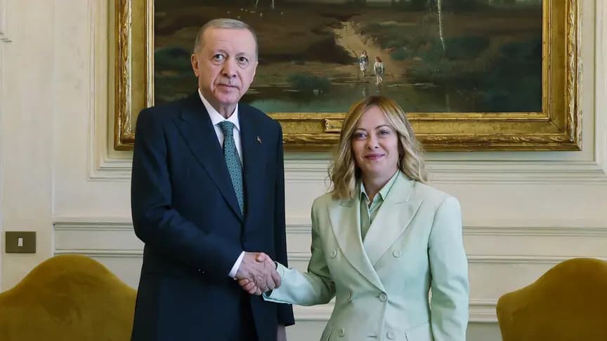 İtalya Başbakanı Meloni, Cumhurbaşkanı Erdoğan'ın tebrik mesajından memnun