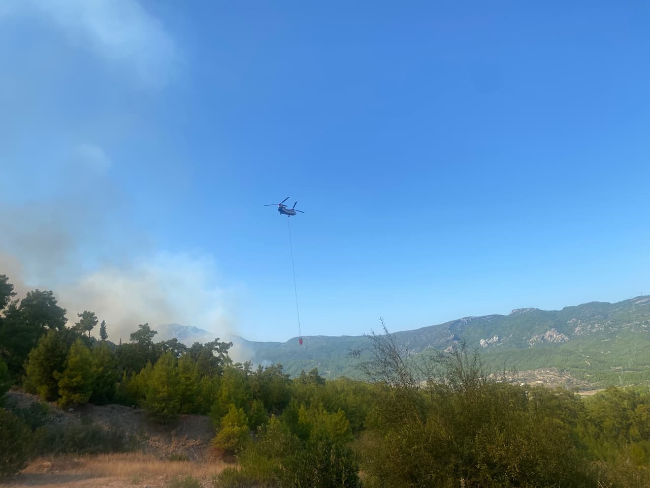Antalya'da orman yangını söndürüldü