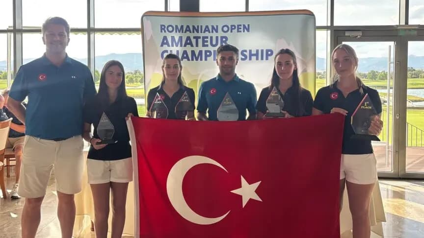 Romanya Amatör Açık Turnuvası'nda milli golfçülerden 2 şampiyonluk