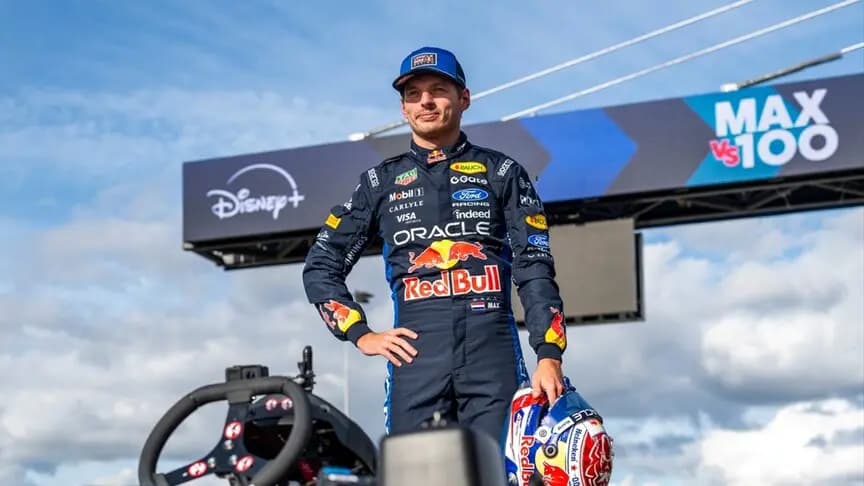Verstappen, 14 turda 100 amatör karting sürücüsünü geride bıraktı