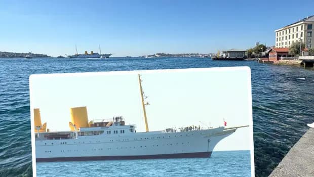 TCG Savarona Eğitim Gemisi Dolmabahçe’de