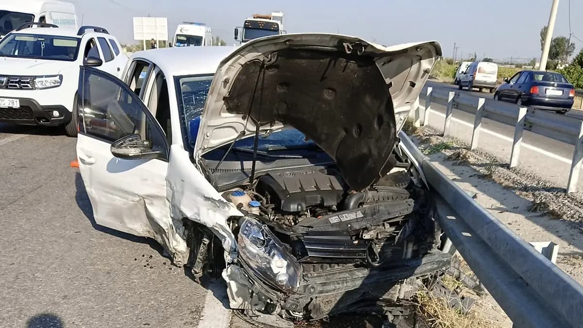 Manisa'da korkunç kaza! 1 kişi öldü, 3 kişi yaralandı