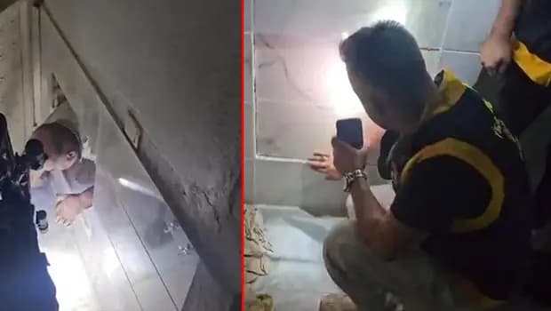 Cinayet zanlısı evde oluşturulan gizli bölmede yakalandı