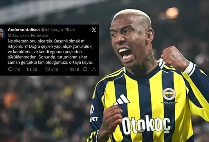 Talisca’dan derbi sonrası paylaşım: Ne ekersen onu biçersin