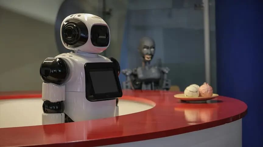 Yerli üretim robot teknoparkta danışma görevlisi oldu
