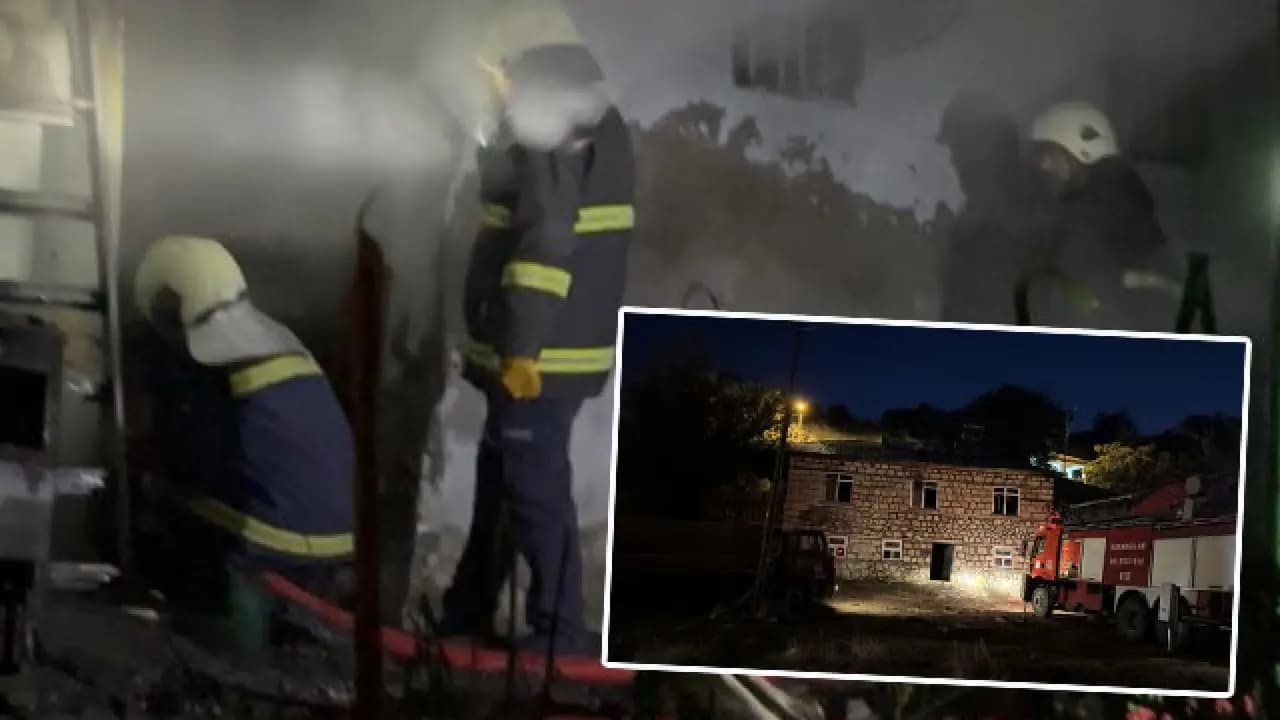 Karı koca çift alevlerin arasında kaldı