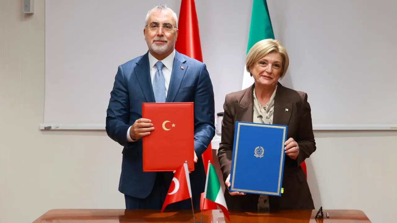 Türkiye ile İtalya arasında iş birliği mutabakat zaptı imzalandı