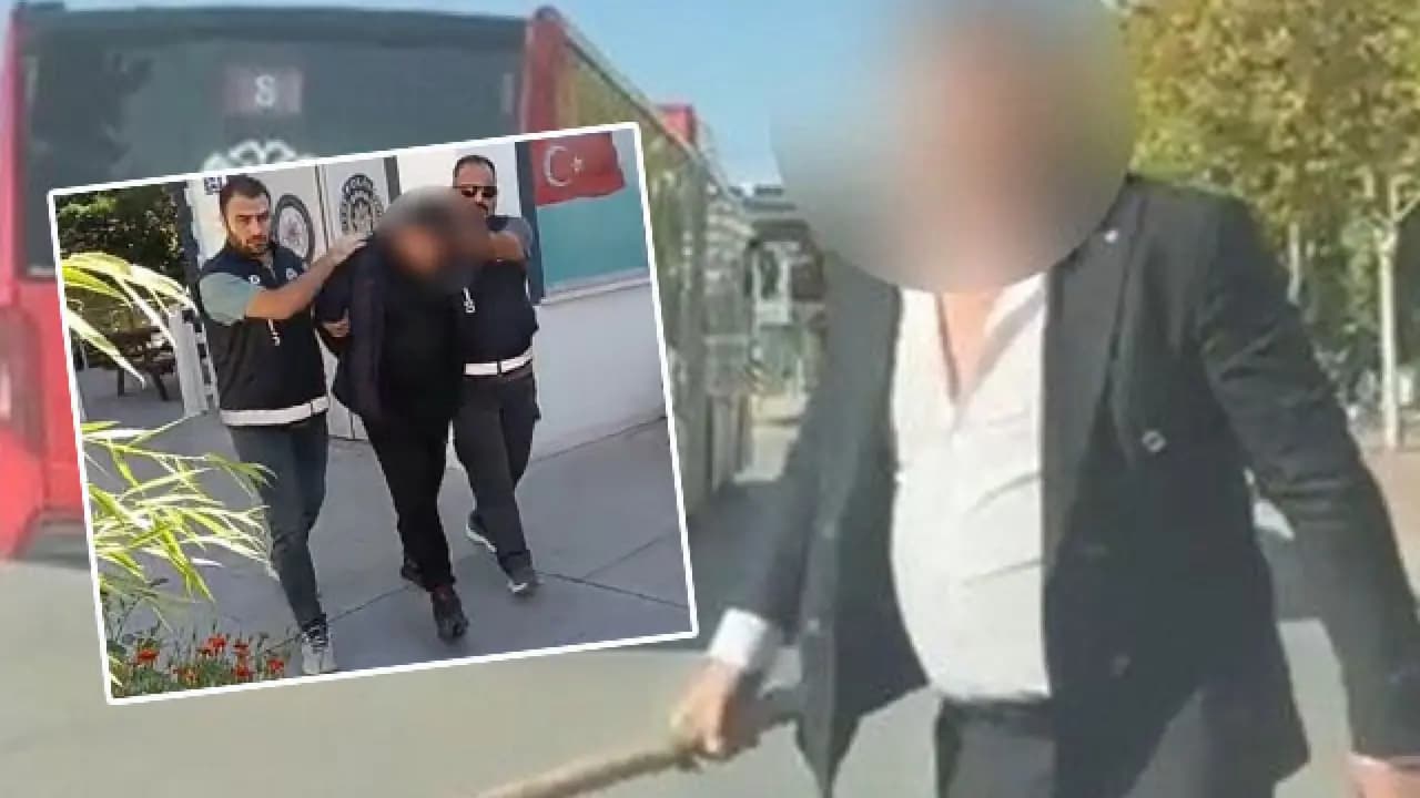 Lüks araçtan sopayla inmişti... Kâbusu yaşadı!