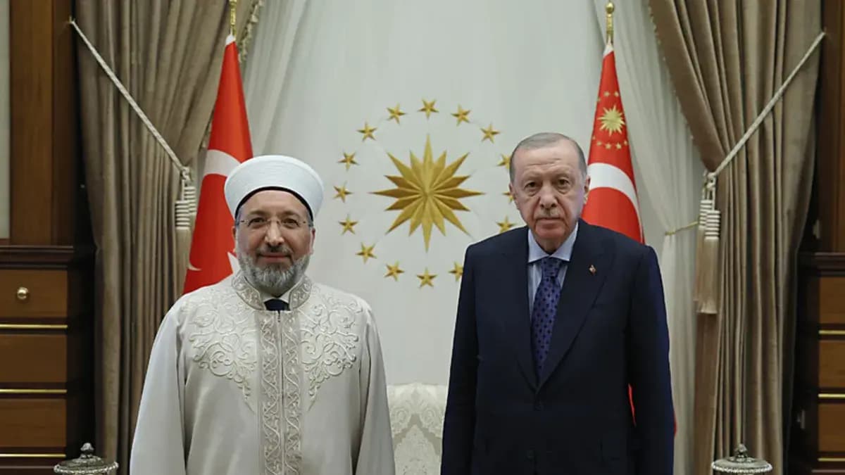 Başkan Erdoğan, Diyanet İşleri Başkanı’nı kabul etti!