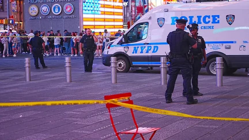 ABD'deki Times Meydanı'nda 2 kişiyi bıçaklayan kadın saldırgan polislerce öldürüldü