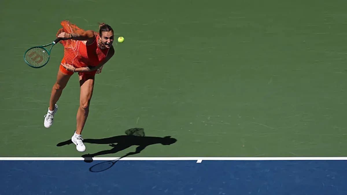 ABD Açık'ta Aryna Sabalenka yarı finalde!