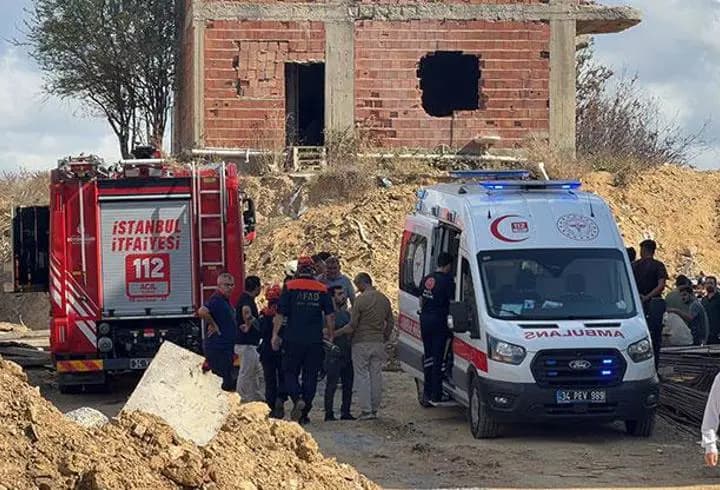 SON DAKİKA... Başakşehir'de göçük! 1 işçi hayatını kaybetti