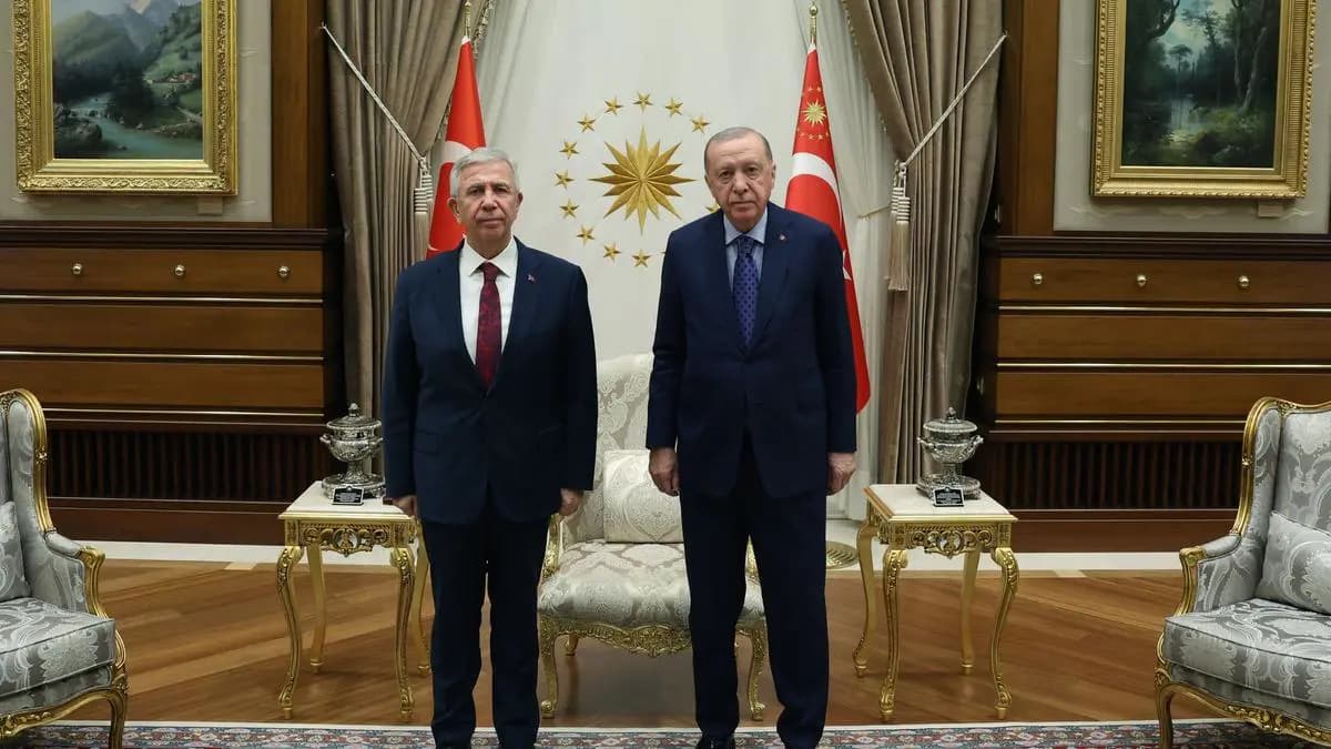 Cumhurbaşkanı Erdoğan, Mansur Yavaş'ı kabul etti