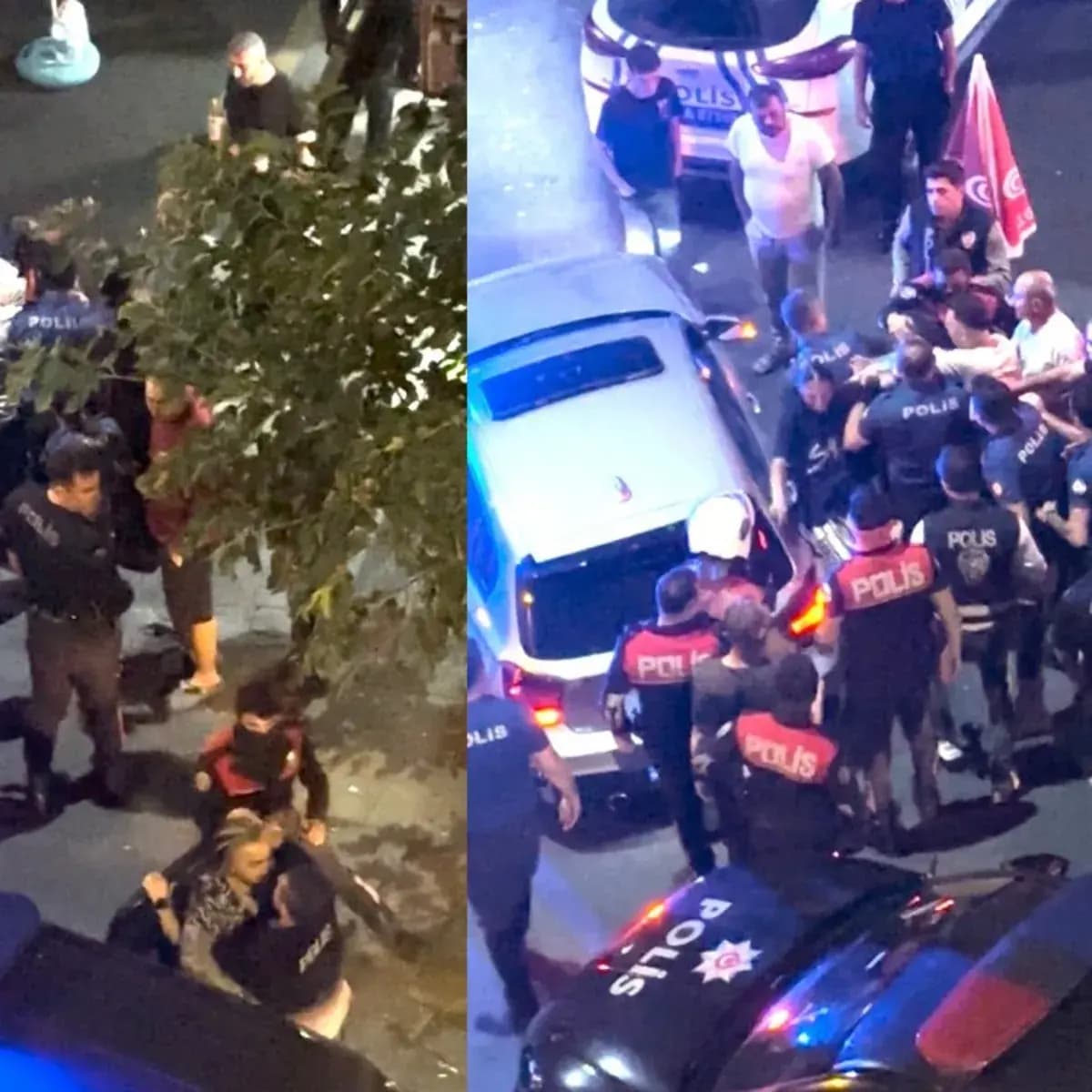 Kağıthane'de taciz iddiası sonrası kavga! Kaçan 2 şüpheli dron takibiyle yakalandı