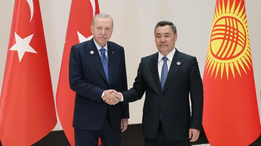Cumhurbaşkanı Erdoğan, Kırgızistan Cumhurbaşkanı Caparov ile görüştü
