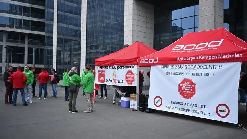 Belçika'da cezaevi çalışanlarından 5 günlük grev