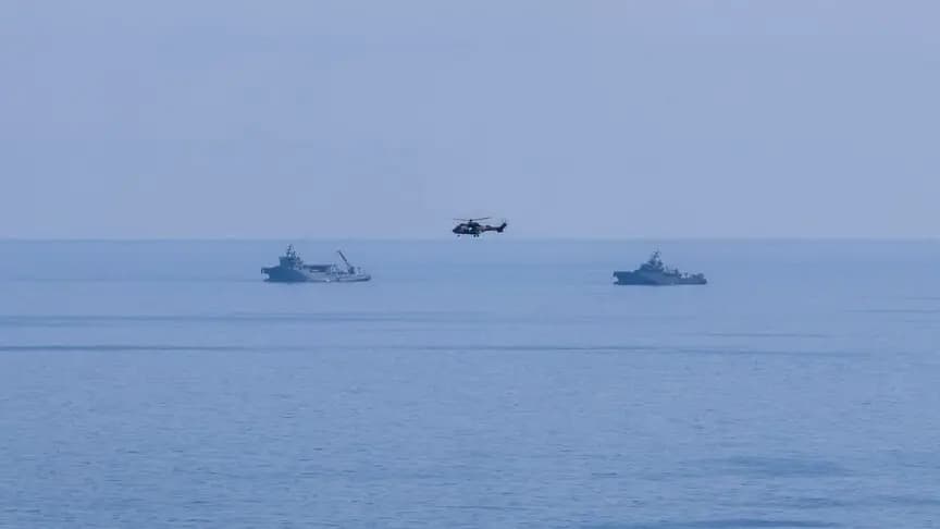 TCG Alemdar ve TCG Işın, Girne’de 550 metre derinlikte robotik dalış ve taramalarını sürdürüyor